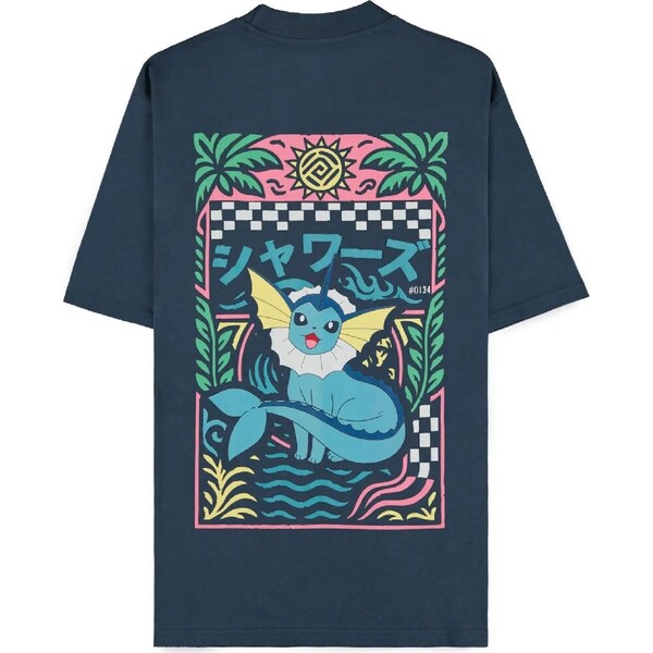 Tričko Pokémon - Navy Vaporeon (Voľný strih) XS - Tričká - Obrázok d_0f10c98b6cae4815a8419e494f820969