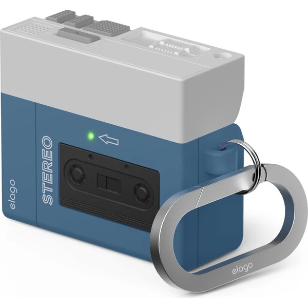 ELAGO Cassette Player púzdro Airpods 4 tmavomodré - Puzdra - Hlavný obrázok