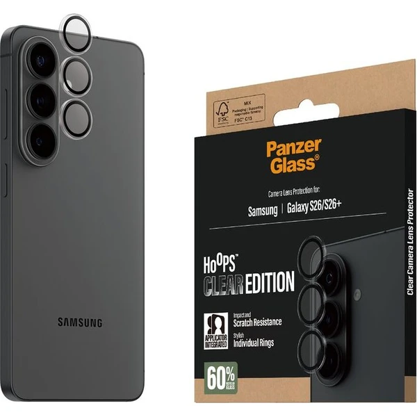 PanzerGlass® Hoops ochranné krúžky Samsung Galaxy S26/S26+ číre - Ochranné fólie a sklo - Hlavný obrázok