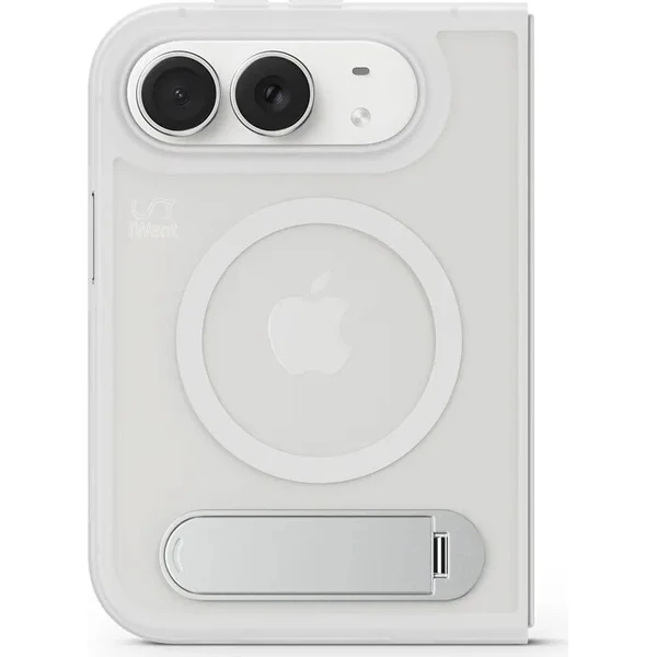 iWant HeroStand Mag+ MagSafe kryt se stojánekm iPhone Duo matně transparentní - Puzdra - Obrázok d_0ff0541b6b304d4cb78a6f293bca76ab