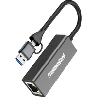 PremiumCord USB-C/USB-A Gigabit sieťový adaptér - Sieťové karty