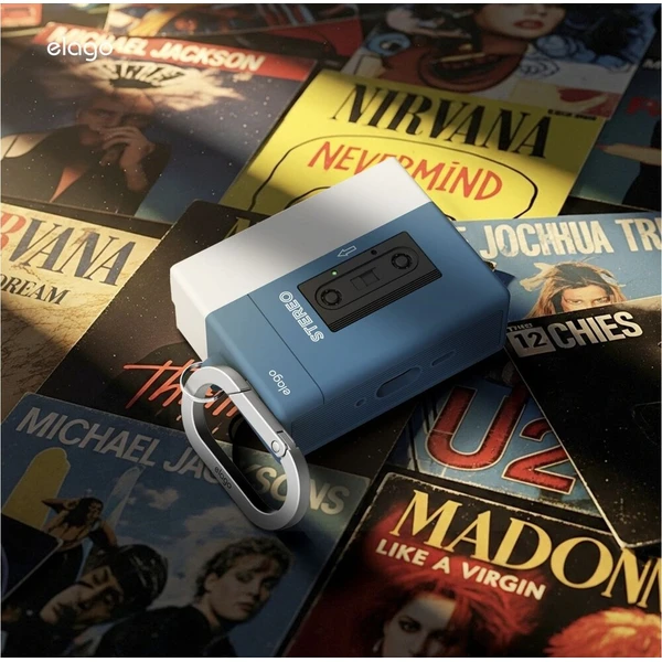 ELAGO Cassette Player puzdro AirPods Pro 3 tmavomodré - Puzdra - Obrázok d_109e2e51285d4b86acf3e0730351cd85