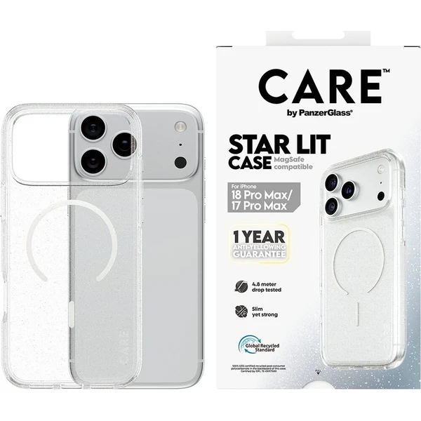 PanzerGlass CARE Star Lit MagSafe kryt Apple iPhone 18 Pro Max/17 Pro Max čirý - Puzdra - Obrázok d_10bde245a98646bfb26aefc3ac403d2a