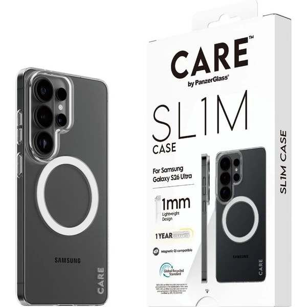 PanzerGlass® CARE SL1M Qi kryt Samsung Galaxy S26 Ultra priehľadný - Puzdra - Hlavný obrázok