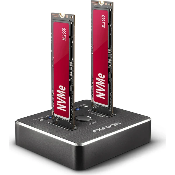 AXAGON Dokovacia stanica pre 2x M.2 NVMe - USB-C 3.2 Gen 2 - Externé boxy - Hlavný obrázok