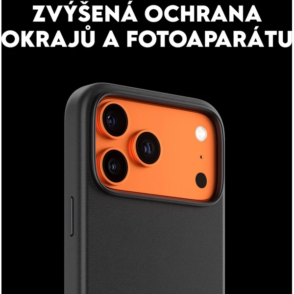 PanzerGlass® CARE SOLO MagSafe kryt z vegánskej kože iPhone 17e/16e čierny - Puzdra - Obrázok d_11a193adaf674b86b0012382c12edb92