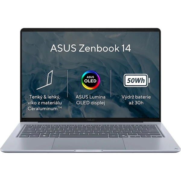 ASUS Zenbook 14 (UX3480QA-OLED173W) modrý - Notebooky - Hlavný obrázok