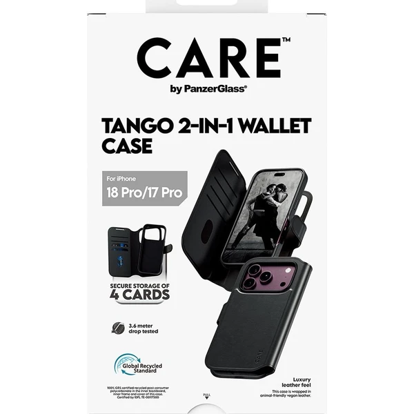 PanzerGlass CARE Tango 2v1 Wallet MagSafe pouzdro Apple iPhone 18 Pro/17 Pro černé - Puzdra - Obrázok d_12a3650efa6241c9a79df4fd3f5204ae