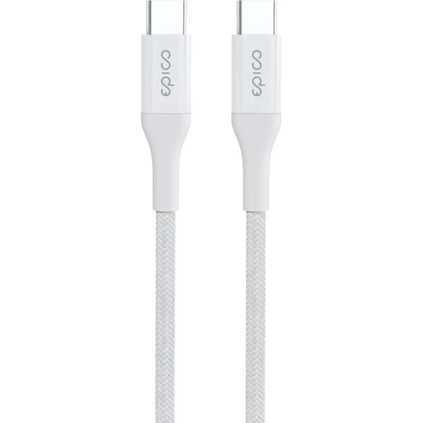 iWant od Epico opletený PD kábel 0,3m USB-C/USB-C biely - Káble a redukcie - Obrázok d_12a7855251f34755aad181b0b2f016a8