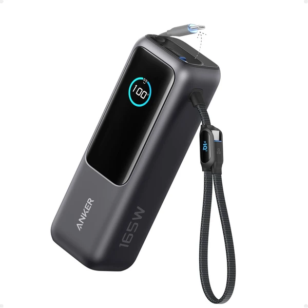 Anker Zolo powerbanka (25000mAh) 165W, s káblom USB-C sivá - Powerbanky - Hlavný obrázok