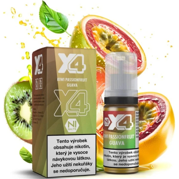 Liquid X4 Bar Juice Kiwi, marakuja a guava 10ml (20mg) - E-liquidy - Hlavný obrázok
