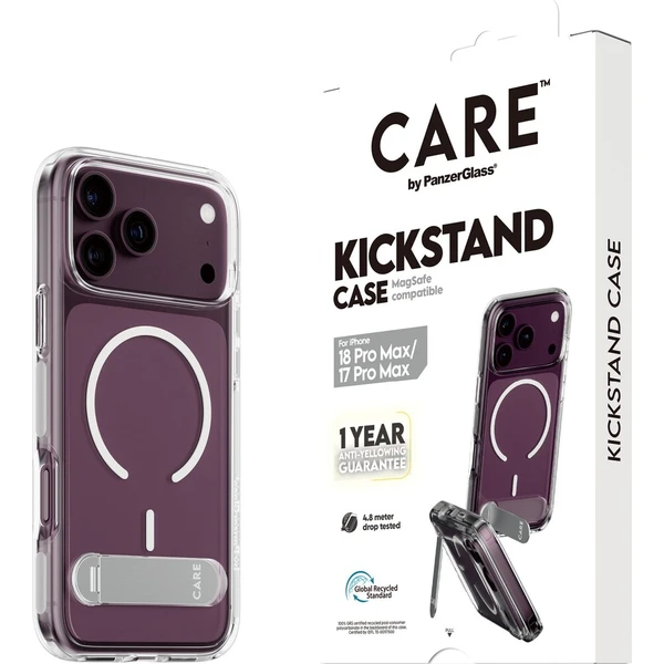PanzerGlass CARE KickStand MagSafe kryt Apple iPhone 18 Pro Max/17 Pro Max bílý - Puzdra - Hlavný obrázok
