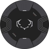 Diablo Chairs podložka pod stoličku čierno-sivá - Podložky pod stoličky