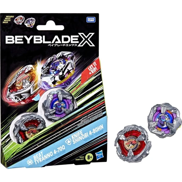 Beyblade X Beat Tyranno 4-70Q & Knife Shinobi 4-80HN Dvojitá sada - Hračky - Hlavný obrázok