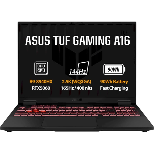 ASUS TUF Gaming A16 (FA608PM-QT140WZ) RTX 5060 sivý - Notebooky - Hlavný obrázok