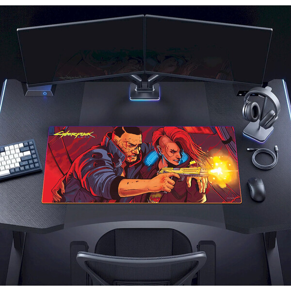 Podložka Cyberpunk 2077 The Heist RGB XL - Podložky - Obrázok d_141d5b50a718448ca0eabdd921b4a1fc
