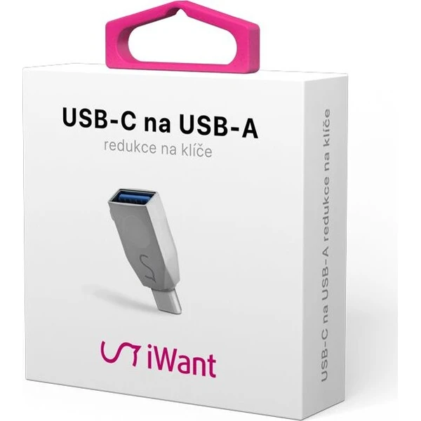 iWant USB-C /USB-A redukcia na kľúče strieborná (2.gen) - Káble a redukcie - Obrázok d_143ee1b54ffb423a89b4dbca012ae555
