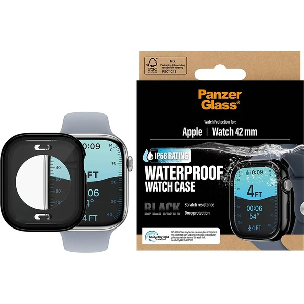 PanzerGlass Waterproof kryt s ochranným sklem Apple Watch 11/10 (42mm) černý - Puzdra - Obrázok d_1450b304378041c9b67642547fd44705
