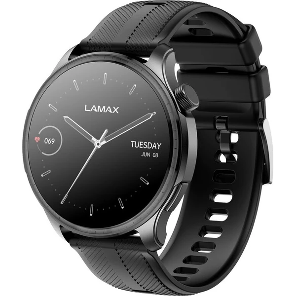 LAMAX Prism AMOLED inteligentné hodinky čierne - Inteligentné hodinky - Hlavný obrázok