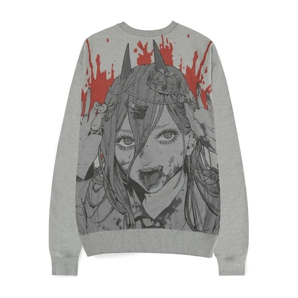 Mikina Difuzed Chainsaw Man – Power Grey Melange S - Mikiny a svetre - Obrázok d_14d433ba2c1147db8adc5d2915027956