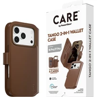 PanzerGlass CARE Tango 2v1 Wallet MagSafe pouzdro Apple iPhone 18 Pro/17 Pro hnědé - Puzdra