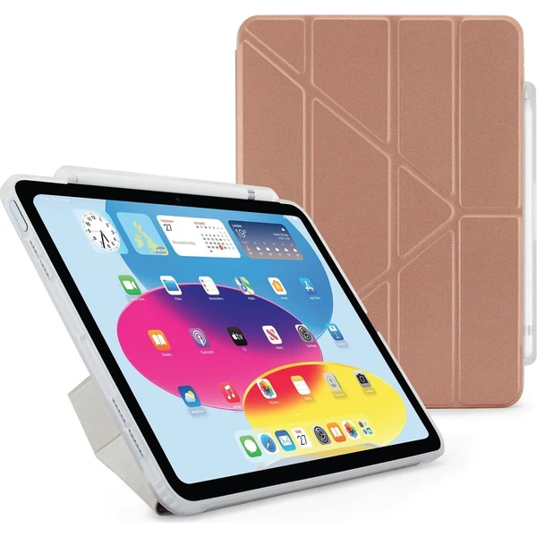 Puzdro na ceruzku Pipetto Origami No3 iPad 11" (2025)/10.9" (2022) ružovo zlaté - Puzdra - Hlavný obrázok