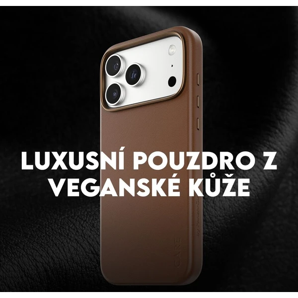 PanzerGlass® CARE SOLO MagSafe kryt z vegánskej kože iPhone 17 hnedý - Puzdra - Obrázok d_15abebde585841b8a661a141c7db867f