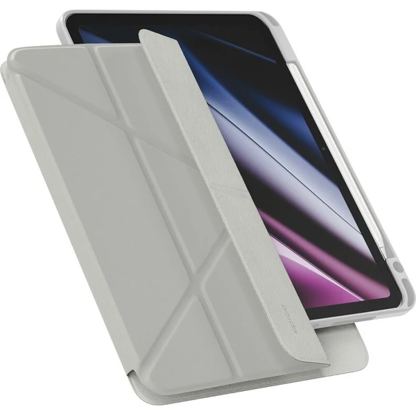 Epico TechGrain Spin 2in1 Flip Case | iPad 10,9" (A14)/11" (A16) | sivá - Puzdra - Hlavný obrázok