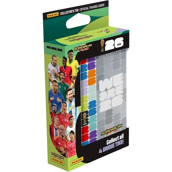 Panini FIFA Majstrovstvá sveta vo futbale 2026 Adrenalyn - Kovová krabička (Pocket) - Futbalové karty - Obrázok d_16219bb0e37145f882903400f31fe2dd
