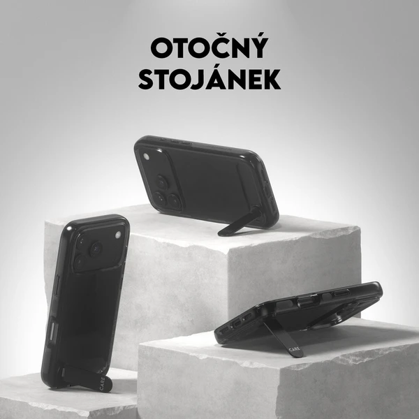 PanzerGlass CARE KickStand MagSafe kryt Apple iPhone 18 Pro/17 Pro Smokey kouřový/černý - Puzdra - Obrázok d_162904a5c65f46138f75aecb3d46a40d