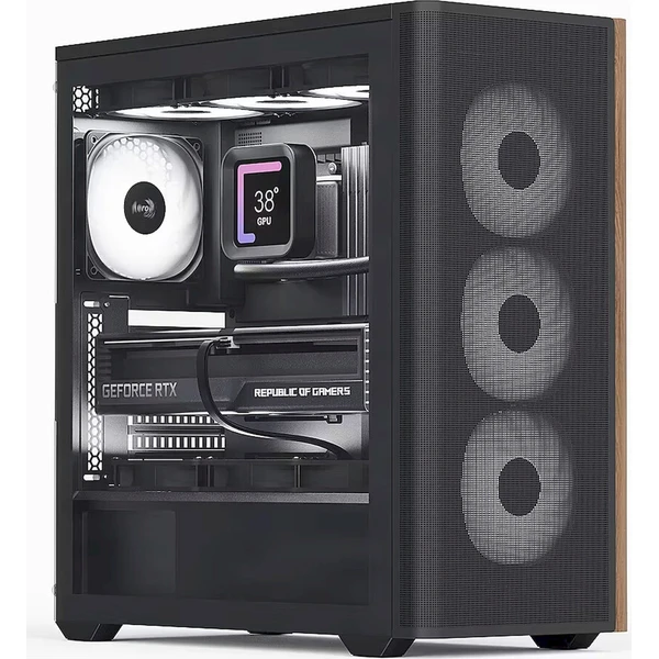 Aerocool D501A Midi-Tower čierna - Počítačové skrine - Hlavný obrázok