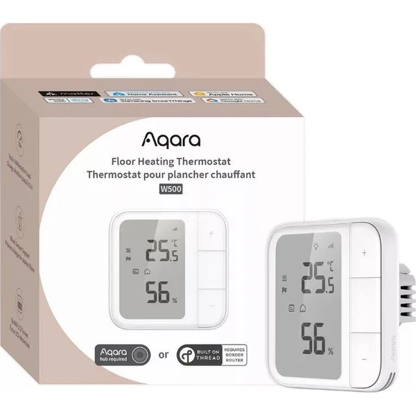 AQARA termostat podlahového vykurovania W500 Zigbee a Thread - Termostaty - Obrázok d_176b72c90ba1404a93477549c2cd640d