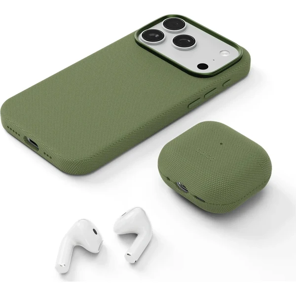 Epico SolidWoven Case AirPods 4/4 (ANC)/5 | zelená | ochrana proti nárazom a poškriabaniu - Puzdra - Obrázok d_17d096ef524444429f8fd2aa739bf243