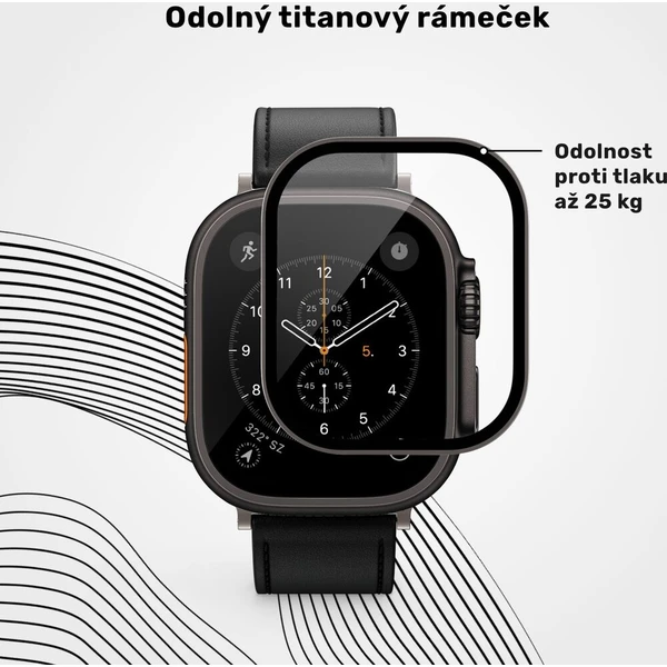 UNUM by Epico SapphireShield Watch Protector safírové sklo pre Apple Watch Ultra (49mm) čierne - Ochranné fólie a sklo - Obrázok d_17dcb10353394313ae8eb6ed454544d0