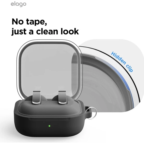 ELAGO Duo Clear púzdro Samsung Galaxy Buds4/Buds4 Pro béžové - Puzdra - Obrázok d_185b85c639a5409e8d1bf6ba30523101
