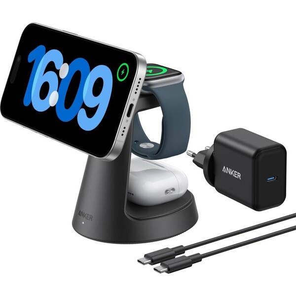 Anker MagGo MagSafe nabíjačka (15W) čierna