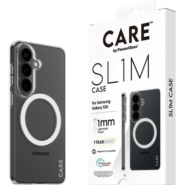 PanzerGlass® CARE SL1M Qi kryt Samsung Galaxy S26 priehľadný - Puzdra - Hlavný obrázok