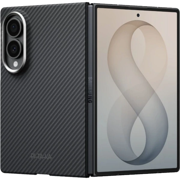 Pitaka Edge Case Back Cover MagSafe kryt Samsung Galaxy Z Fold8 Black/Grey - Puzdra - Hlavný obrázok