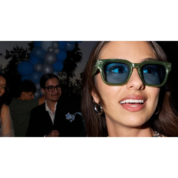 Meta Glasses Fury – Racing Green Frame, Light Blue Atlantic Lens, Standard & Adjustable Bridge - AR okuliare - Obrázok d_1a61789650b44120b96e41a1bea0fb5b