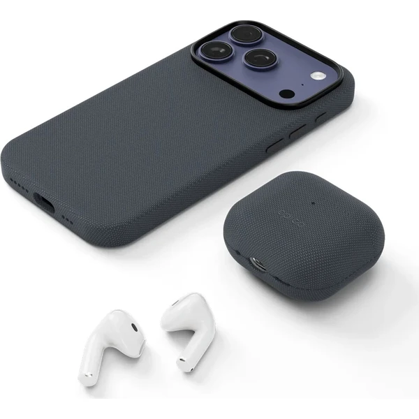 Epico SolidWoven Case AirPods 4/4 (ANC)/5 | čierna | ochrana proti nárazom a poškriabaniu - Puzdra - Obrázok d_1a6795b2d2734e44b916bb29cc24f35b