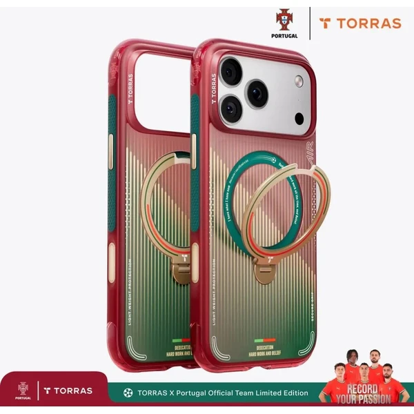 Torras Ostand Q3 Air World Cup Limited MagSafe kryt iPhone 17 Pro Max red & green - Puzdra - Obrázok d_1a82ac53e71f4e0e93058062004e3330