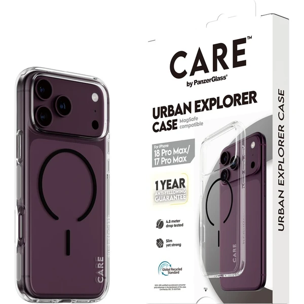 PanzerGlass CARE Urban MagSafe kryt Apple iPhone 18 Pro Max/17 Pro Max čirý/černý - Puzdra - Hlavný obrázok