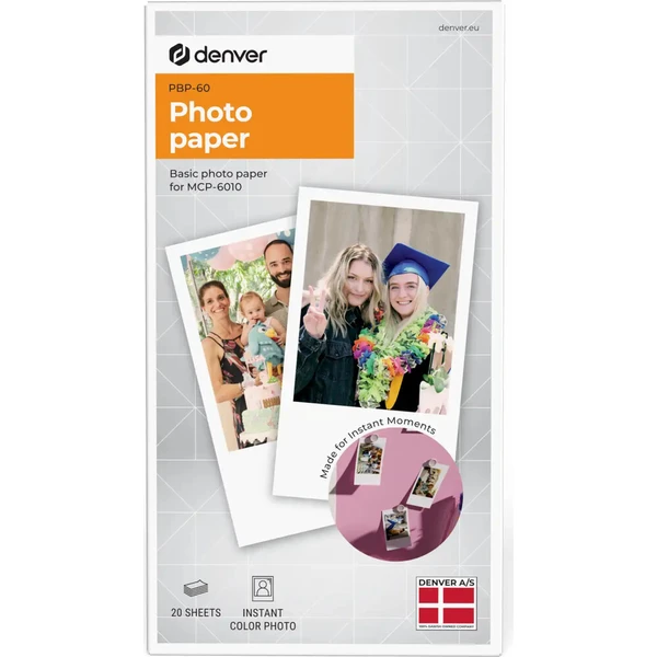 Denver PBP-60 fotopapier 20ks - Fotopapiere - Hlavný obrázok