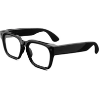 Meta Glasses Fury – Klasický čierny rám, šošovky s prechodom z čírej do sivej, štandardný a nastavit - AR okuliare