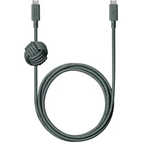 Native Union Anchor Cable USB-C/USB-C kábel, 240W, 3m zelený - Káble a redukcie