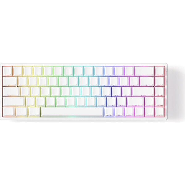E-shop Akko MonsGeek FUN68 HE Akko Flash bezdrôtová herná klávesnica (US) biela
