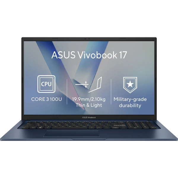 ASUS Vivobook 17 (X1704VA-AU986Z) modrý - Notebooky - Hlavný obrázok