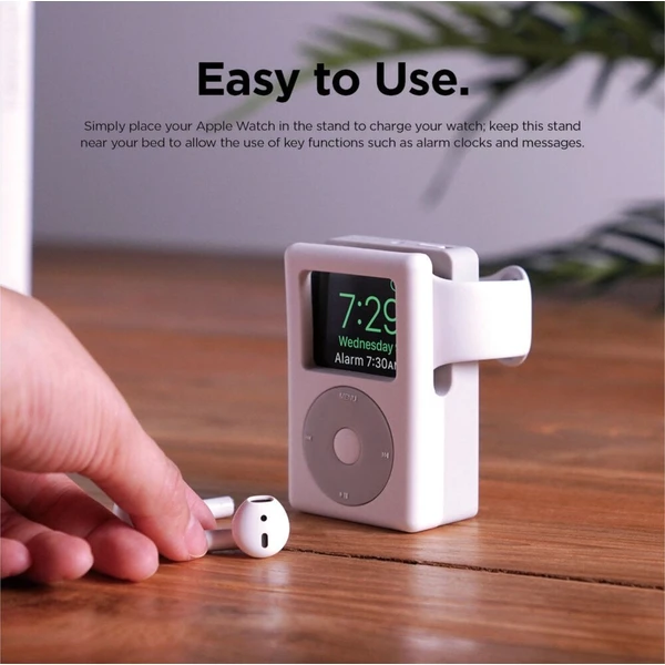 ELAGO W6 Retro iPod stojan pre Apple Watch biely/sivý - Stojany - Obrázok d_1dec4e8491c44ce1abb96f220e69dbdd