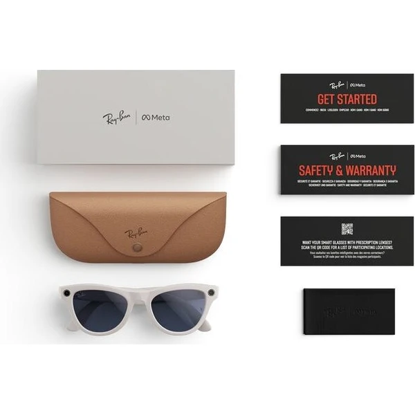 Meta RAY-BAN Skyler Gen2 (Štandardné) inteligentné lesklé okuliare (stmavovacie - číre/safírové) siv - AR okuliare - Obrázok d_1ed33bace1894e17b15c177285fb2234