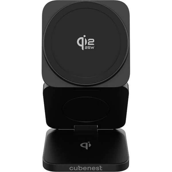 Cubenest SQ312 Ultra Qi2.2 (MagSafe) 3v1 nabíjačka (35W) čierna - Nabíjačky - Obrázok d_1efeaf6702854ad782ae058e3a68488b